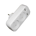 1Pcs European Plug Conversion Plug Multifunctional Socket Portable Dual Usb Port German French Russian Universal Socket