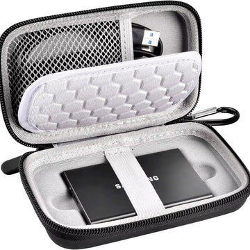 Case Compatible with Samsung T7/ T7 Touch Portable SSD 1TB 2TB 500GB USB 3.2 External Solid State Drive, Travel Carrying Case