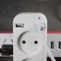 1Pcs European Plug Conversion Plug Multifunctional Socket Portable Dual Usb Port German French Russian Universal Socket