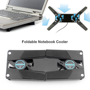 USB Powered Laptop Cooling Pad with Double 60Mm Fans Notebook Cooler Notebook Cooling Pad for Notebook Laptop PC Computer