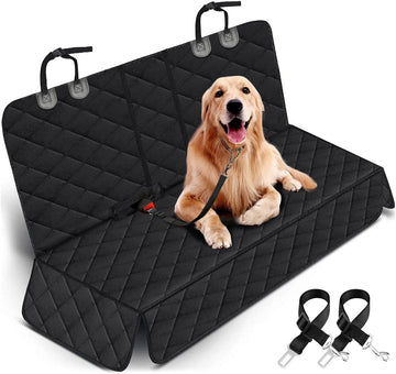 Ultimate Dog Car Seat Cover - Waterproof, Non-Slip Protector for Back Seat - Fits Most Cars, Trucks, and SUVs - Black