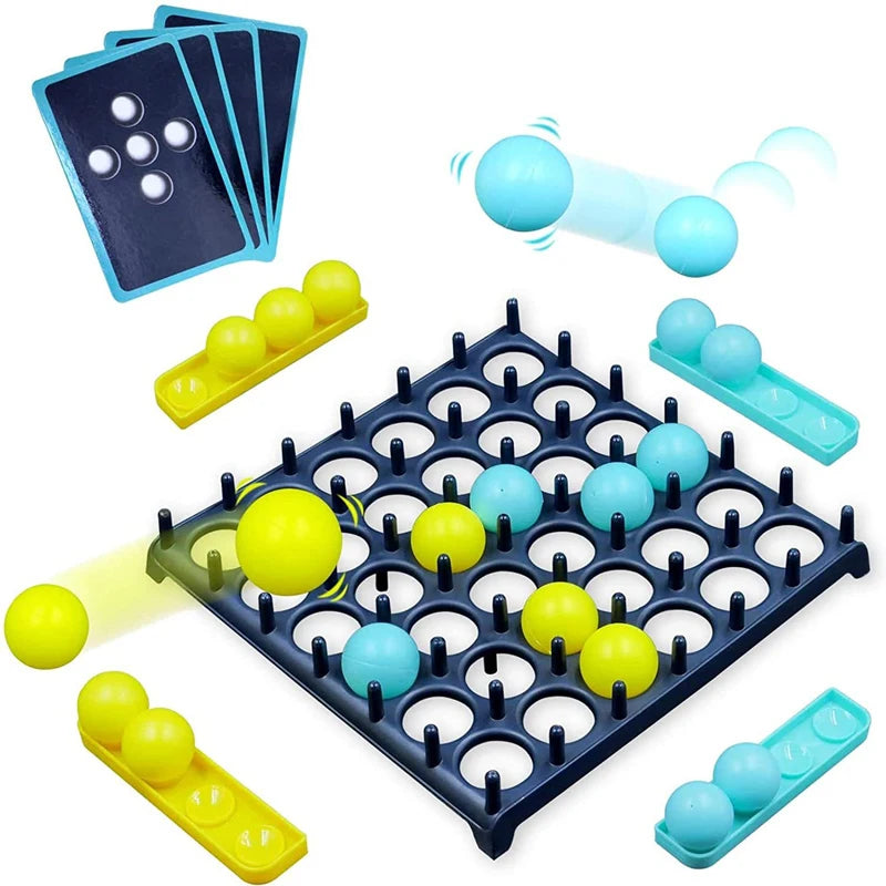 Kids Ball Bouncing Game Parent-Child Interaction Board Game Toddler Toss Ball Game Fun Party Game