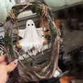 Ghost on a Tree Swing - Swinging Shadows 2025 New Cute Spooky Figurine for Halloween Indoor Outdoor Decorative Sculptures Gift Ornaments 11