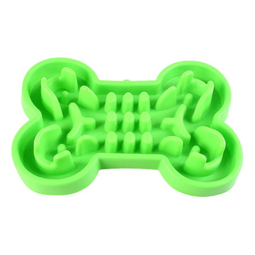 Pet Dog Bowl Healthy Soft Rubber Slow Food Feeder Anti-Slip Anti-Gulping Choke Travel Bowl for Cat Dog Food Feeding Slow Feeder