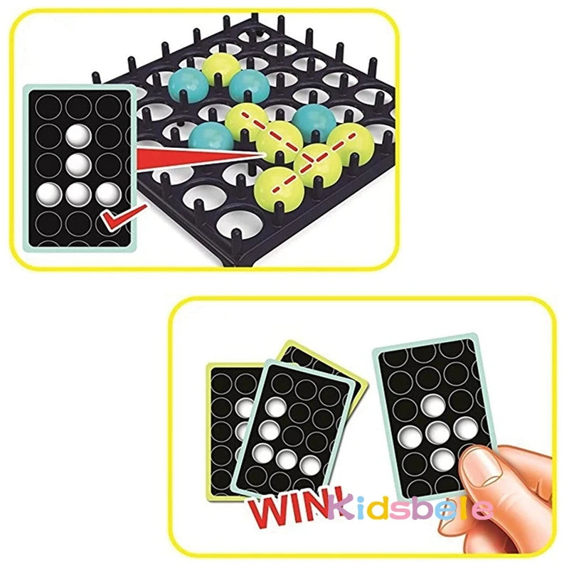 Kids Ball Bouncing Game Parent-Child Interaction Board Game Toddler Toss Ball Game Fun Party Game