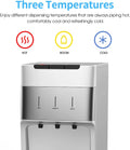 UV Self-Cleaning Water Cooler Dispenser for 3-5 Gallon Bottle Bottom Loading with 3 Temperature Settings Silver