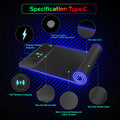 Wireless Charging RGB Luminous Mouse Pad Charger Phone Gaming Mousepad Keyboard Game Table Pad Laptop Mouse Mat Deskpad Mausepad