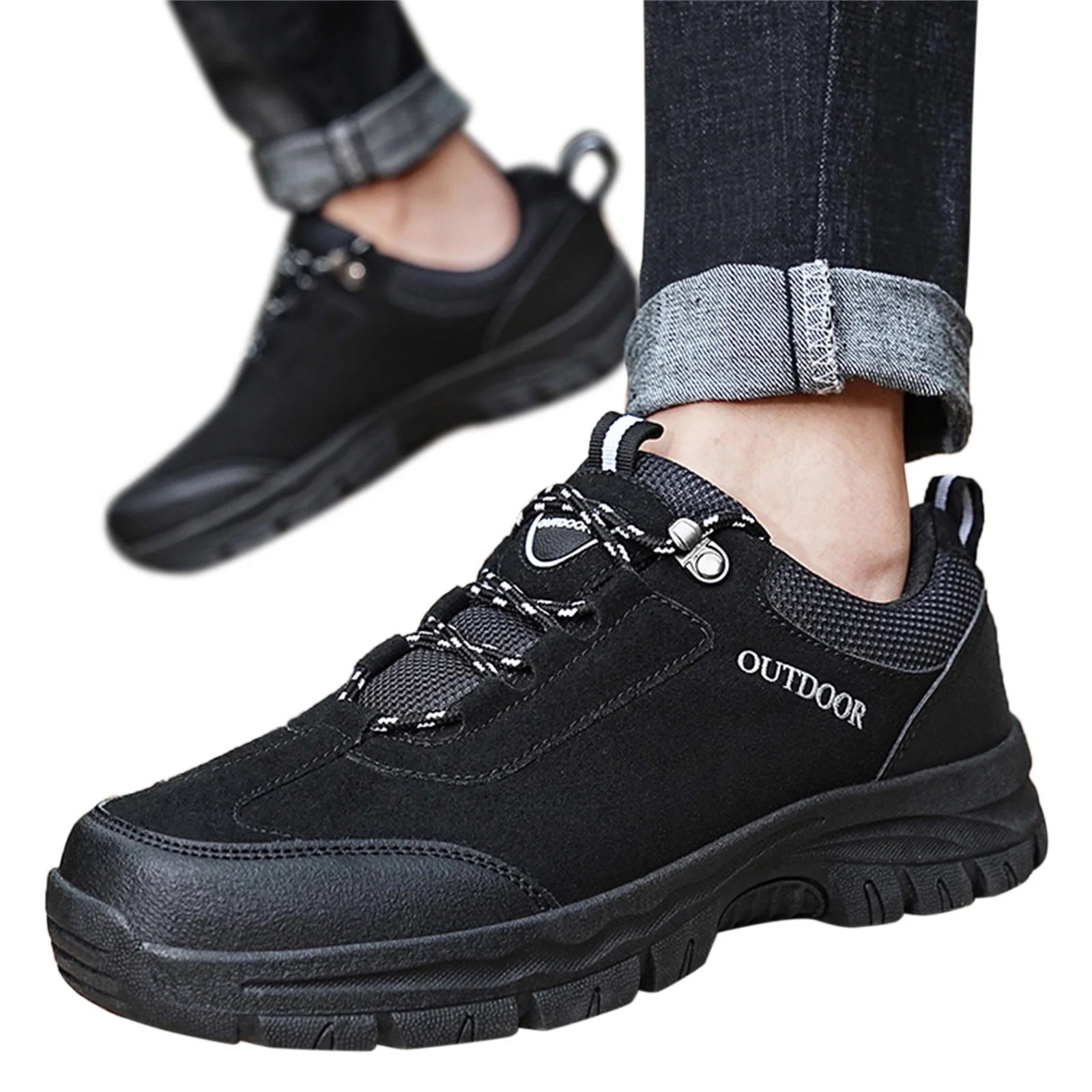 Mesh Casual Men Shoes Casual Black 43