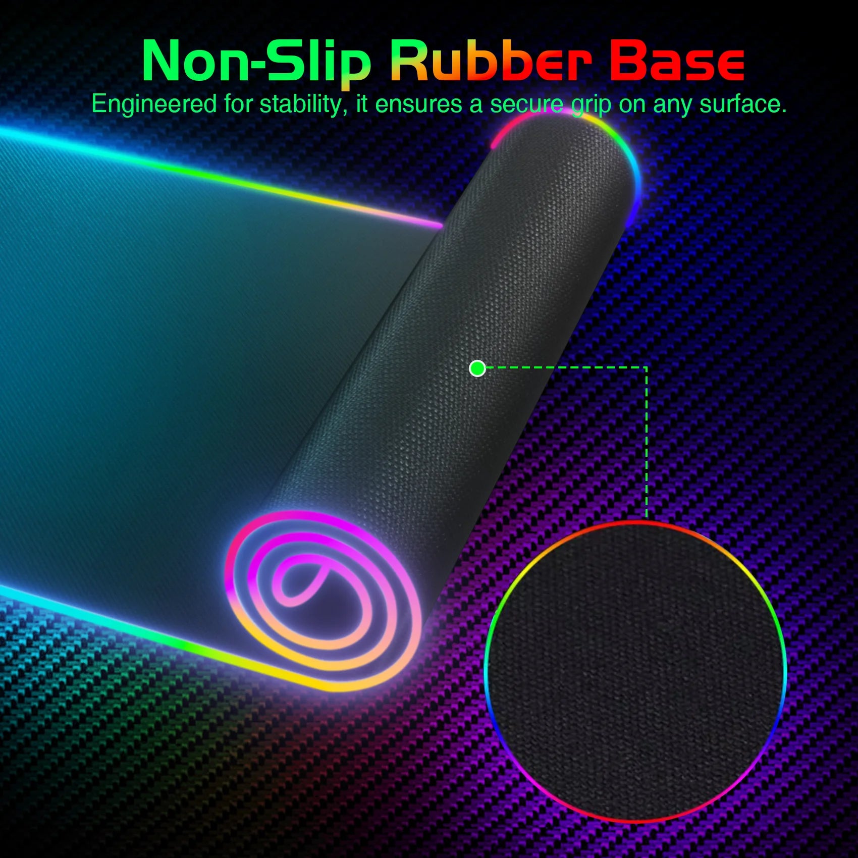 Wireless Charging RGB Luminous Mouse Pad Charger Phone Gaming Mousepad Keyboard Game Table Pad Laptop Mouse Mat Deskpad Mausepad