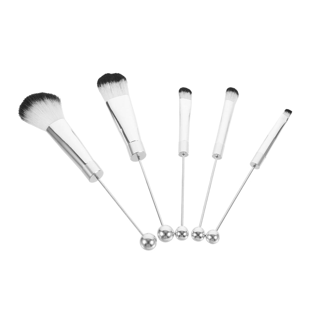Makeup Brush Set Set Eyeshadow Blush Brush Travel for Women Daily Makeup Routine Comfortable Grip Metal Handle