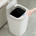 Smart Trash Can Touchless Motion Sensor Trash Can with Automatic Lid Kitchen Garbage Bin Waterproof for Office Bathroom Bedroom