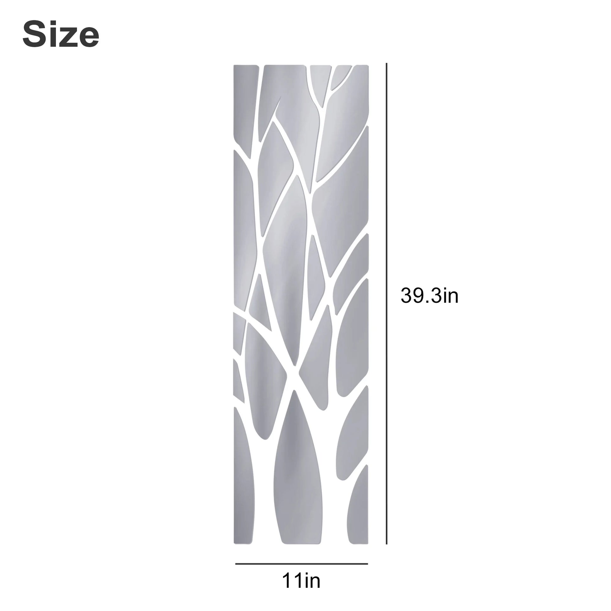 Tree Branches 3D Mirror Wall Sticker, Self Adhesive Acrylic Mirror Art Mural Decals
