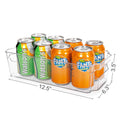 Refrigerator Organizer Bins, 8Pcs Clear Bins, Pantry Kitchen Organization and Storage, 12.5