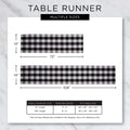 Holiday Dining Table Linen Collection Tartan Holly Plaid, Christmas Table Runner, 14X108, Red & Green