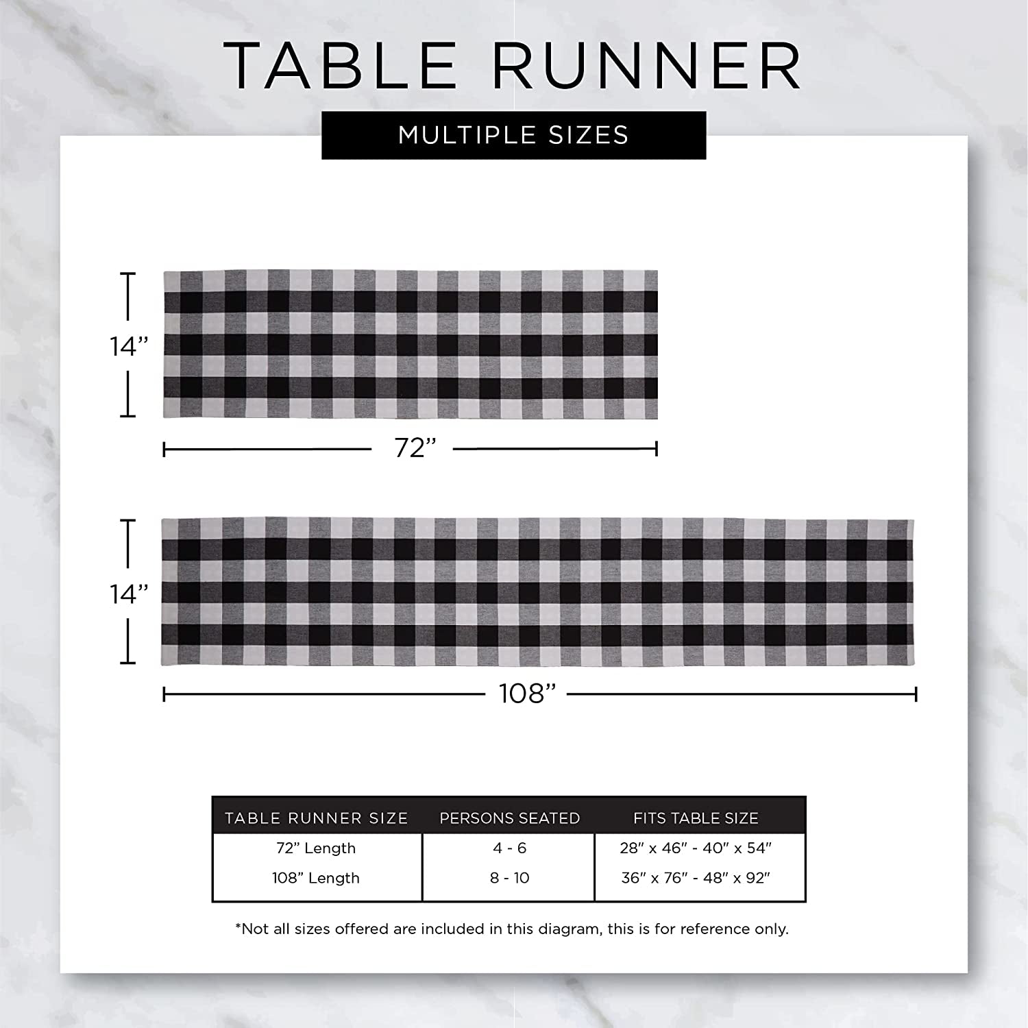 Holiday Dining Table Linen Collection Tartan Holly Plaid, Christmas Table Runner, 14X108, Red & Green