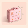 Pink Kids Toys Card Seal Organizer Board Game Tarot Three Kingdoms Poker Cards Protector Box Miniature Toys Container Storage