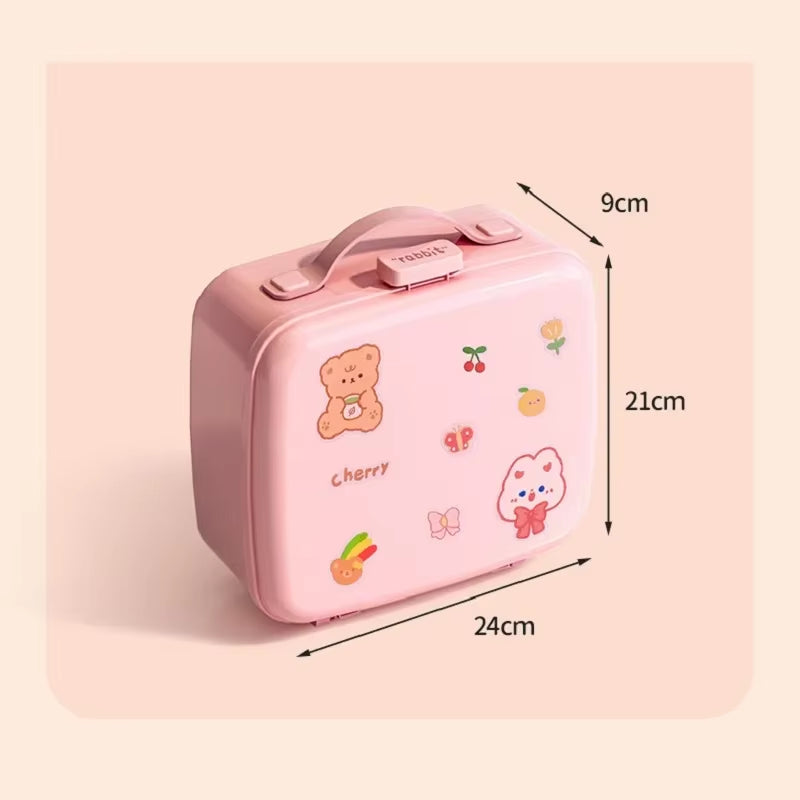 Pink Kids Toys Card Seal Organizer Board Game Tarot Three Kingdoms Poker Cards Protector Box Miniature Toys Container Storage