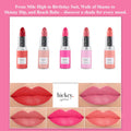 Lipstick for Women Fashion Week Lipstick Collection Refillable Perfect Red Lipstick, Hot Pink, Nude, Light Pink & Coral Organic, Vegan, Gluten-Free Lipstick Long Lasting (Pack of 5)