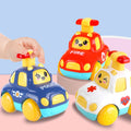 Kids Toys Cars Cartoon Press Inertia Car Toy Fire Engine Ambulance Cars Models Montessori Baby Toys for Boys Girls 1 to 3 Years