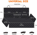 Ultimate Dog Car Seat Cover - Waterproof, Non-Slip Protector for Back Seat - Fits Most Cars, Trucks, and SUVs - Black