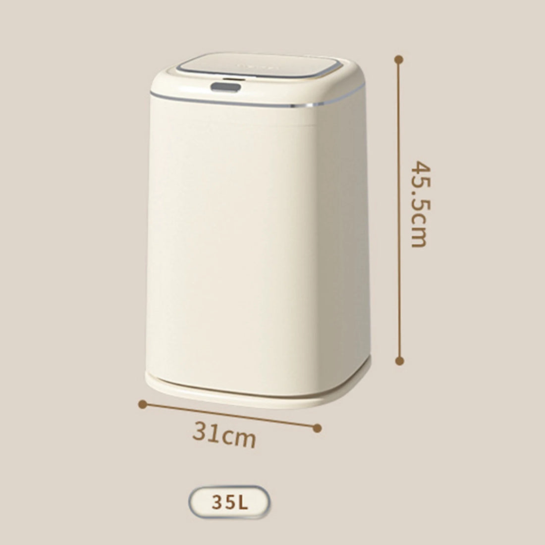 Smart Trash Can Touchless Motion Sensor Trash Can with Automatic Lid Kitchen Garbage Bin Waterproof for Office Bathroom Bedroom