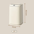 Smart Trash Can Touchless Motion Sensor Trash Can with Automatic Lid Kitchen Garbage Bin Waterproof for Office Bathroom Bedroom