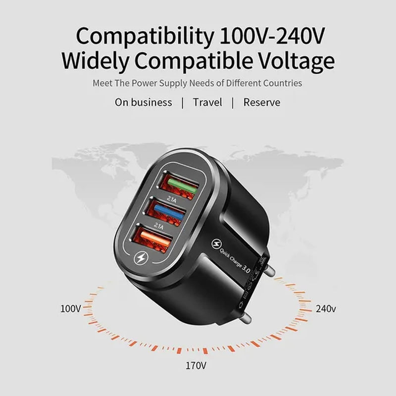 USB Fast Charger Quick Charge Universal Wall Mobile Phone Tablet Chargers for Phone Charging Charger