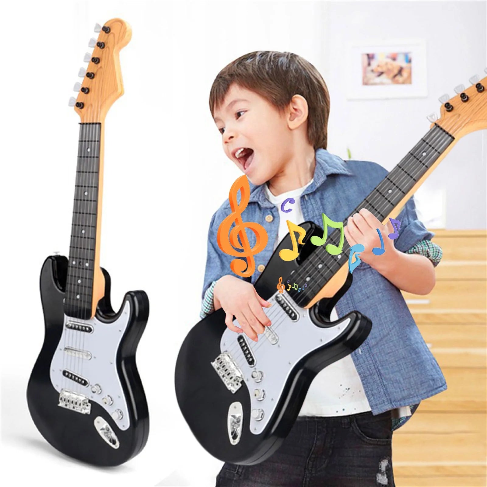 Adjustable Toy Musical Instruments, Plastic Black, 7.09" X 1.97" X 18.31"