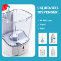 20 Fl Oz/600Ml Wall Mount Automatic Foam Soap Dispenser Hand Sanitizer Dispenser, White