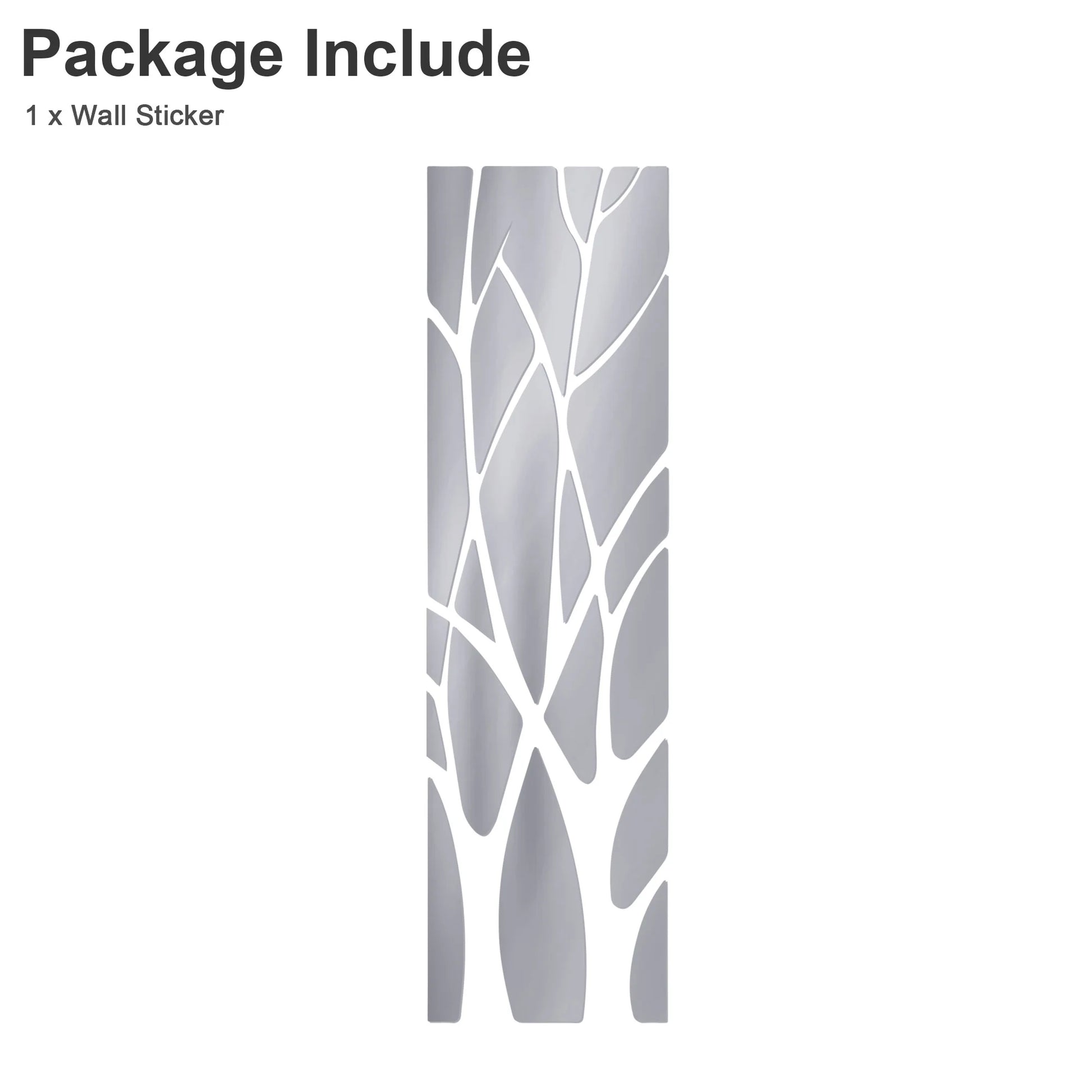 Tree Branches 3D Mirror Wall Sticker, Self Adhesive Acrylic Mirror Art Mural Decals