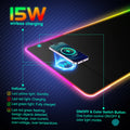 Wireless Charging RGB Luminous Mouse Pad Charger Phone Gaming Mousepad Keyboard Game Table Pad Laptop Mouse Mat Deskpad Mausepad