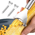 2 Counts Corn Peeler Corn Thresher, Ergonomic Handle, Kitchen Gadget Cutter Tool