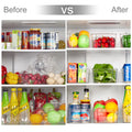 Refrigerator Organizer Bins, 8Pcs Clear Bins, Pantry Kitchen Organization and Storage, 12.5