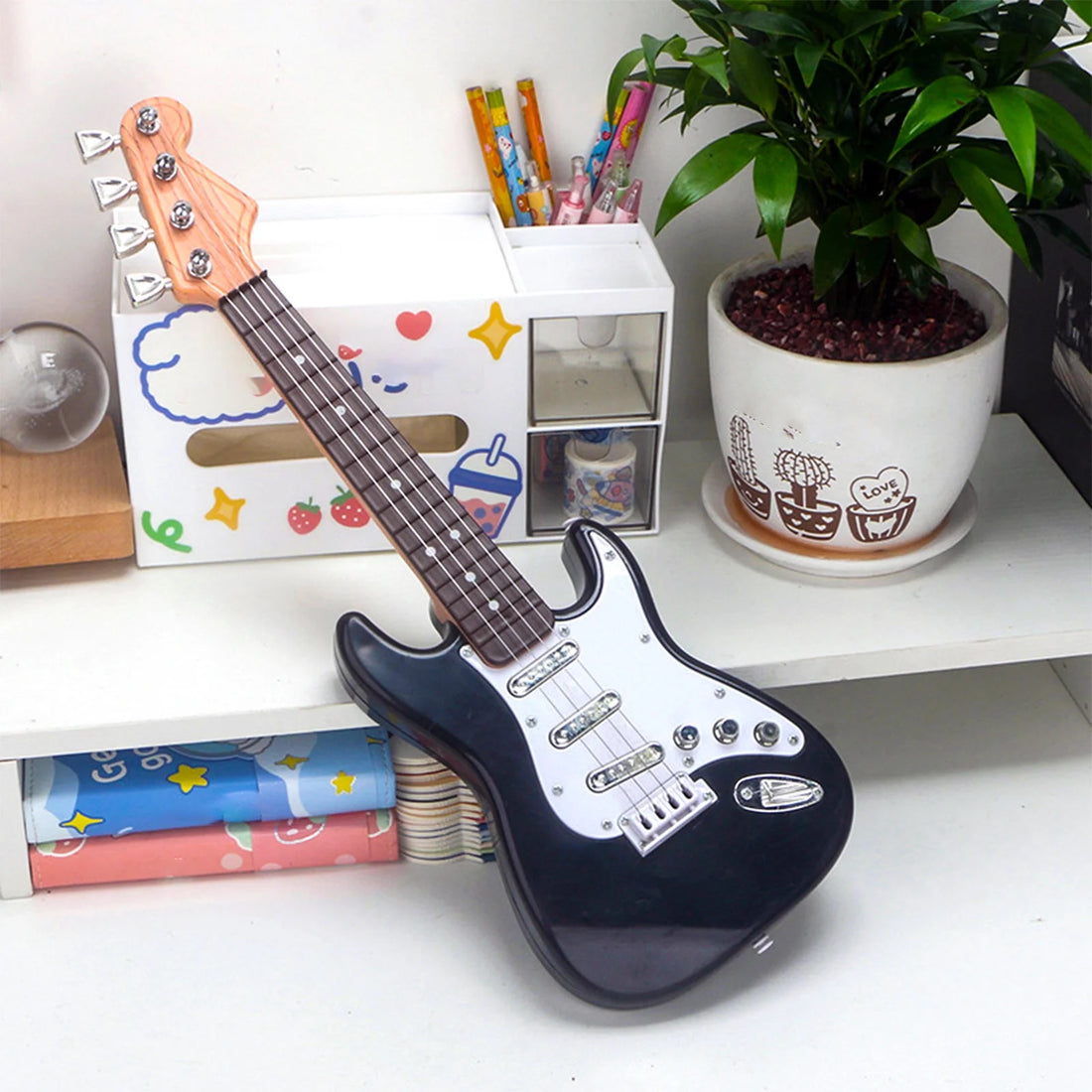 Adjustable Toy Musical Instruments, Plastic Black, 7.09" X 1.97" X 18.31"