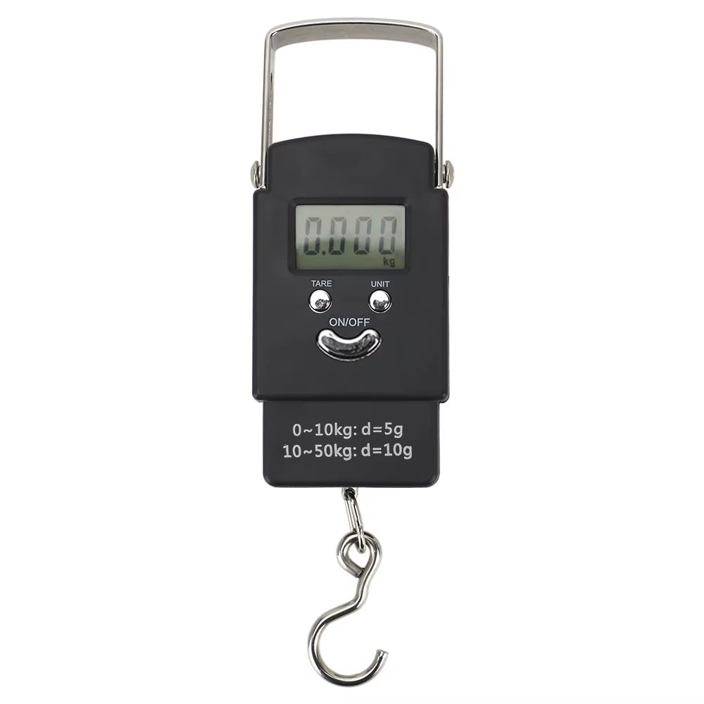 Hanging Digital Weighing Scale Home Tool 50Kg/110Lb LCD Electronic Scale for Fishing Luggage Travel Portable