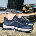 Cushion Casual Mens Shoes Blue 45