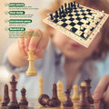 3 in 1 Chess Backgammon Checkers Set Wooden Portable Chess Board Entertainment Puzzle Game Toys for Children Adult Beginner