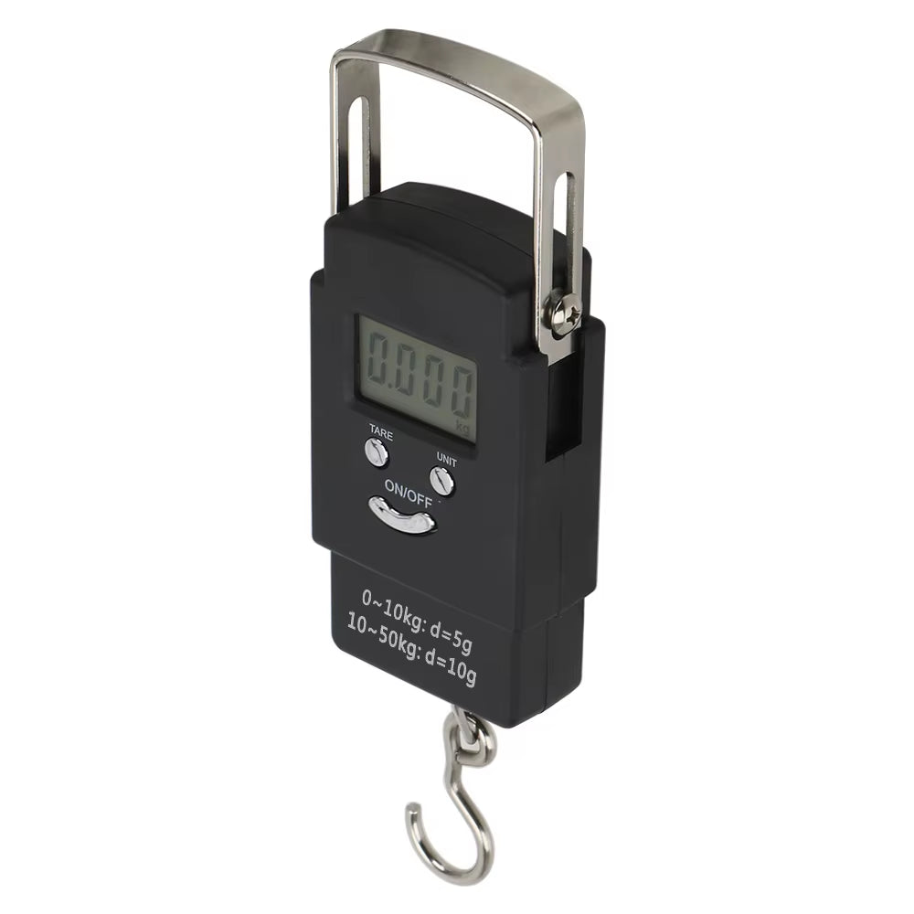 Hanging Digital Weighing Scale Home Tool 50Kg/110Lb LCD Electronic Scale for Fishing Luggage Travel Portable