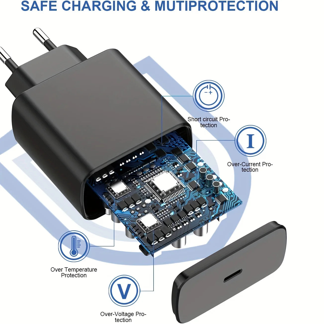 45W USB-C Mobile Phone Charger Plug Fast Charging Plug Mobile Phone Charger Adapter Suitable for Phone Tablet Fast Charging Plug