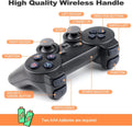 Wireless Controllers Video Game Console, Black