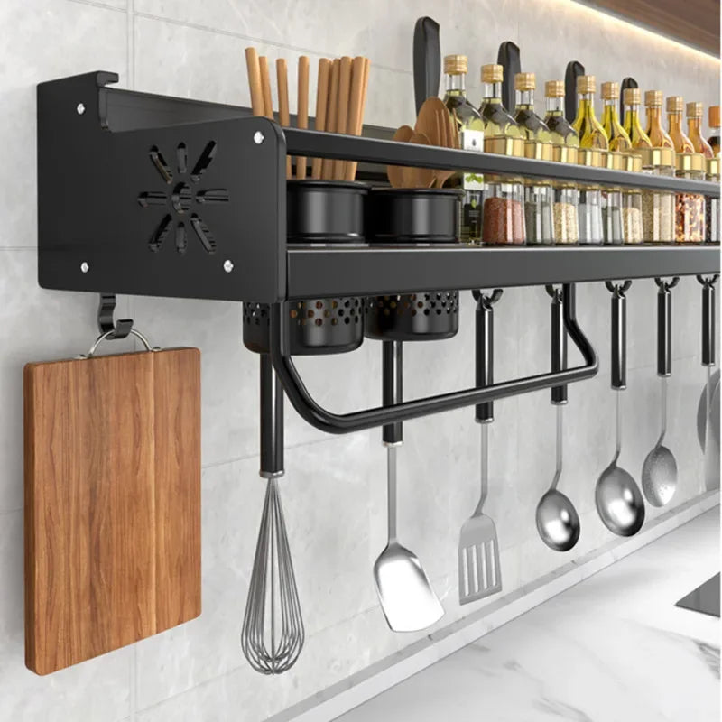 Kitchen Spice Rack & Knife Holder Organizer Stand