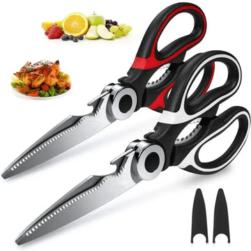 Heavy Duty Stainless Steel Kitchen Scissors (Dishwasher Safe)