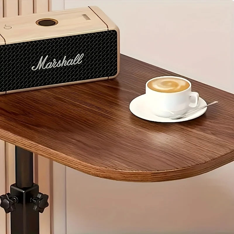 Adjustable Wooden Top Sofa Side Table (Portable)