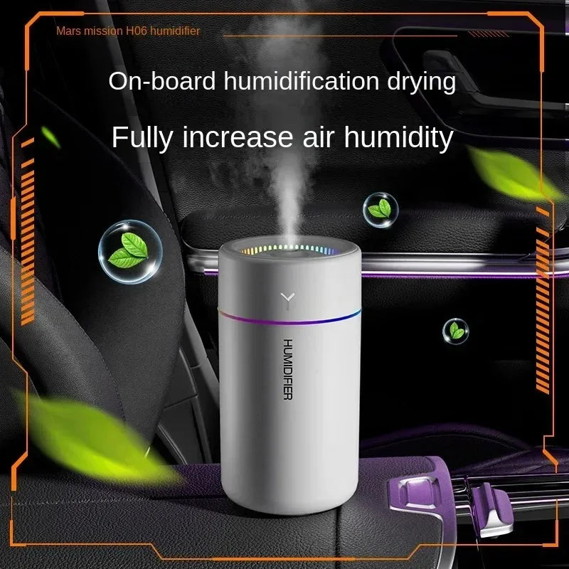 280ML Car Air Humidifier | Ultrasonic Aroma Diffuser with Lights