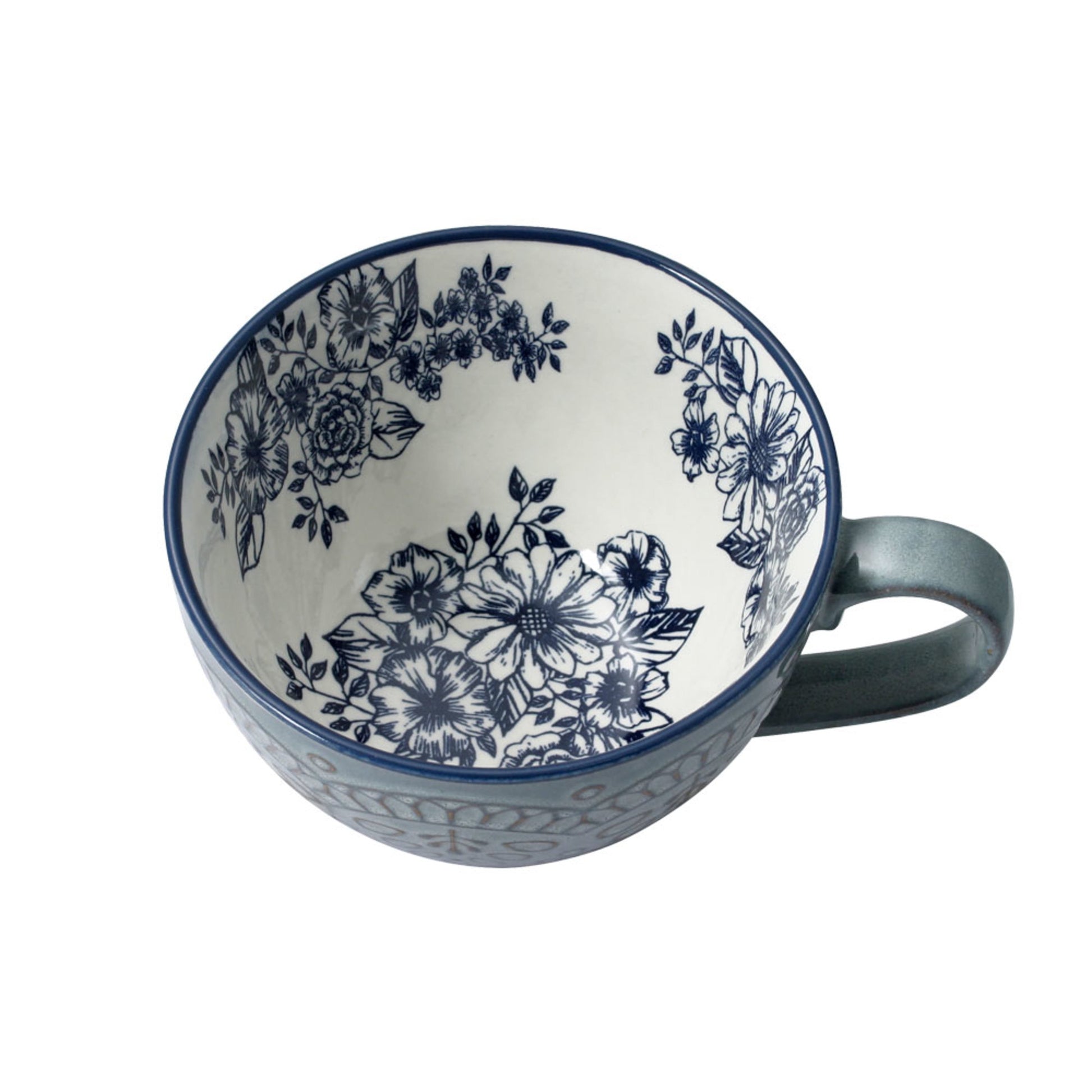 Gabriela Blue Stoneware 16-Piece Dinnerware Set