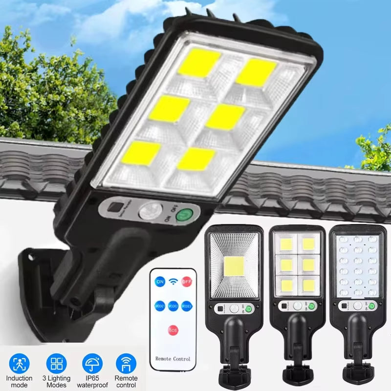 Outdoor LED Lights Waterproof Lights with Motion Sensors and Remote Control Induction Lights for Gardens Terrace Garage Lighting