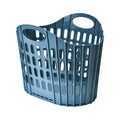 Bohemian Style Foldable Laundry Basket with Handle - Durable Plastic Rectangular Design, Breathable and Lightweight
