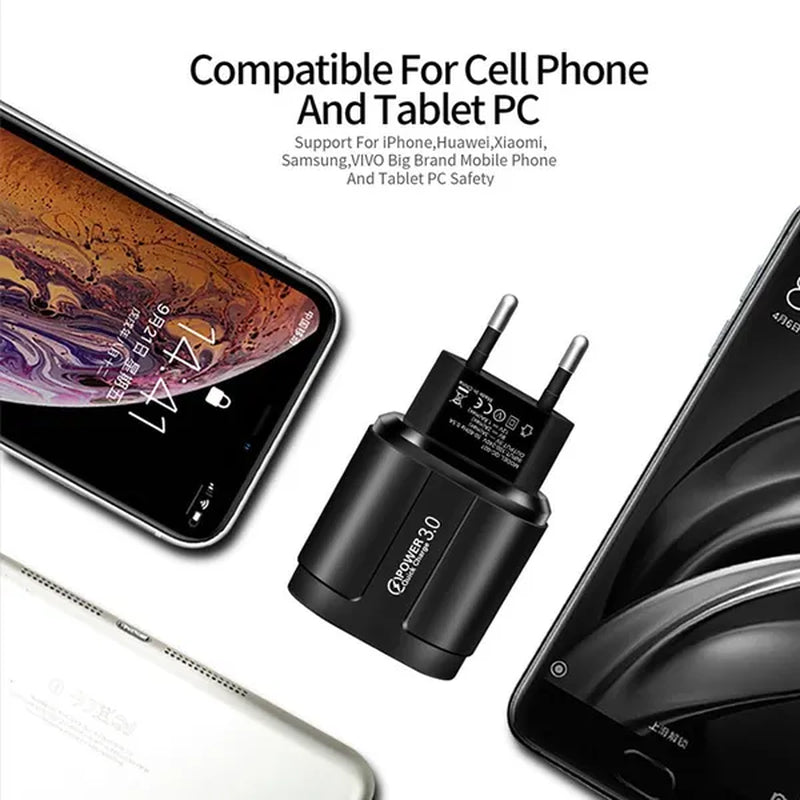 USB Fast Charger Quick Charge Universal Wall Mobile Phone Tablet Chargers for Phone Charging Charger