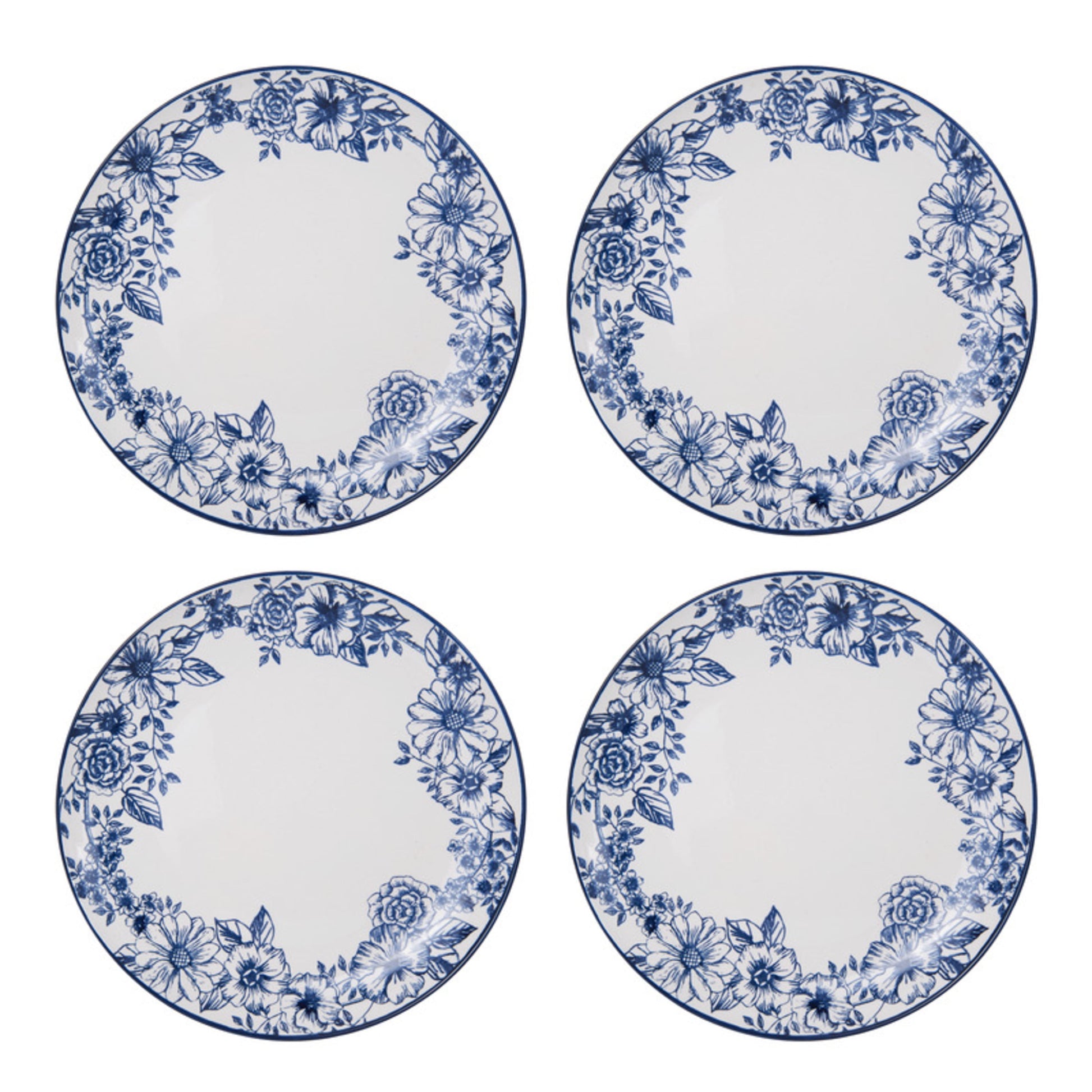 Gabriela Blue Stoneware 16-Piece Dinnerware Set