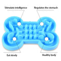 Pet Dog Bowl Healthy Soft Rubber Slow Food Feeder Anti-Slip Anti-Gulping Choke Travel Bowl for Cat Dog Food Feeding Slow Feeder